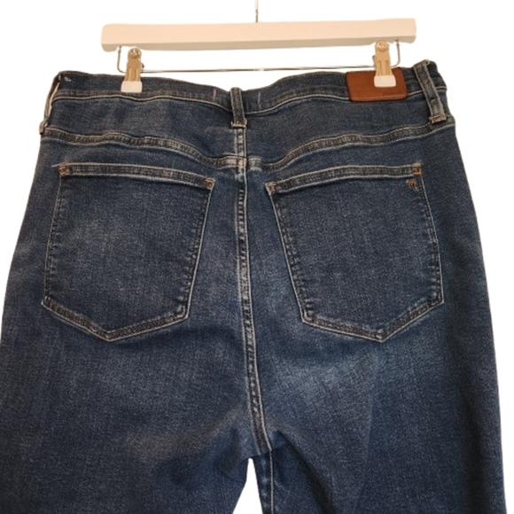 Madewell Size 33P 10" High Rise Skinny Jeans With Tencel/Lyocell Blend Stretchy - Picture 4 of 12